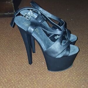 Elegant Black Platform Heels